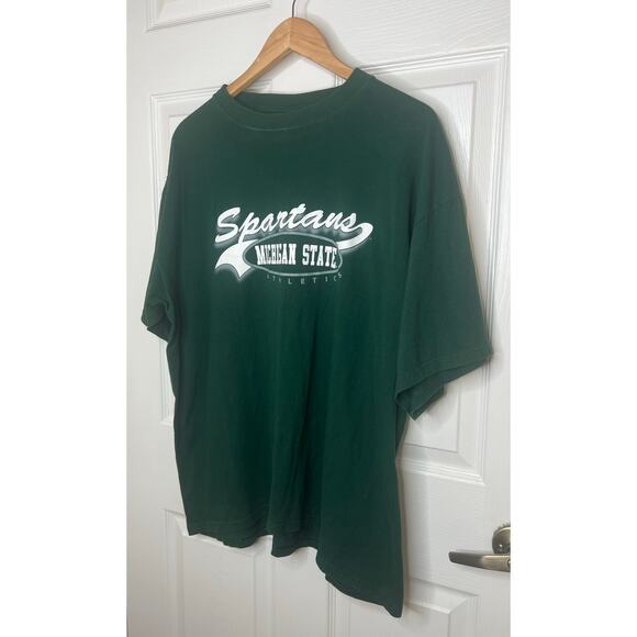 Santee Gold Men's Michigan State Spartans MSU Vintage Green T-Shirt Size XL - Picture 3 of 8